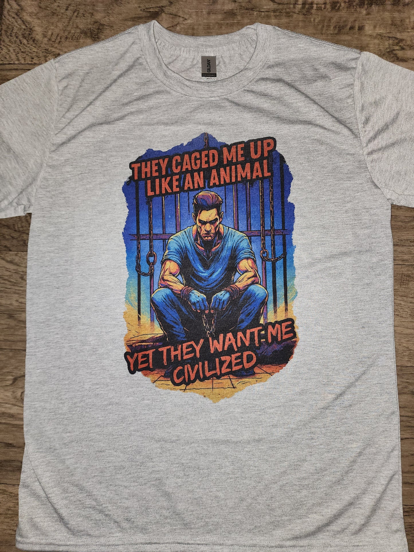 Caged me up like an Animal